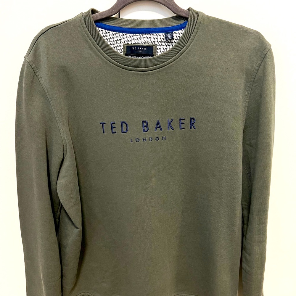 Ted Baker Green Sweatshirt Men Medium
